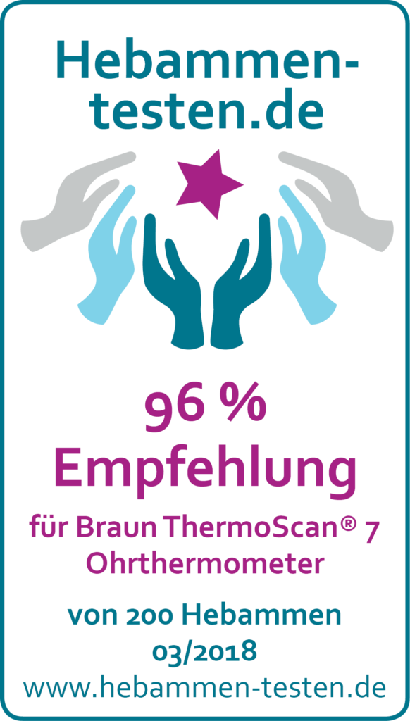 Braun ThermoScan® 7 Ohrthermometer Siegel 2018