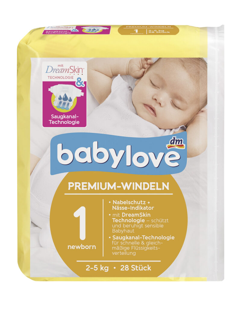 dm babylove Premium-Windeln newborn & mini Produktbild