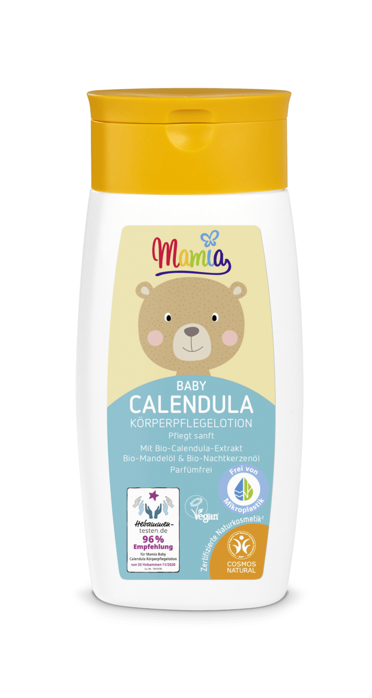 Mamia Baby Calendula Körperpflegelotion Hebammentesten.de