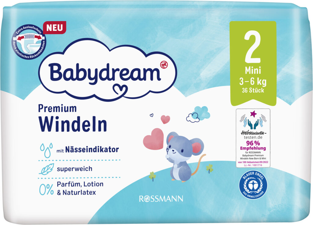 Rossmann Babydream Premium Windeln Gr. 2 Packshot