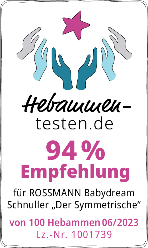 Siegel Rossmann Babydream Schnuller Der Symmetrische 2023 94 % Empfehlung