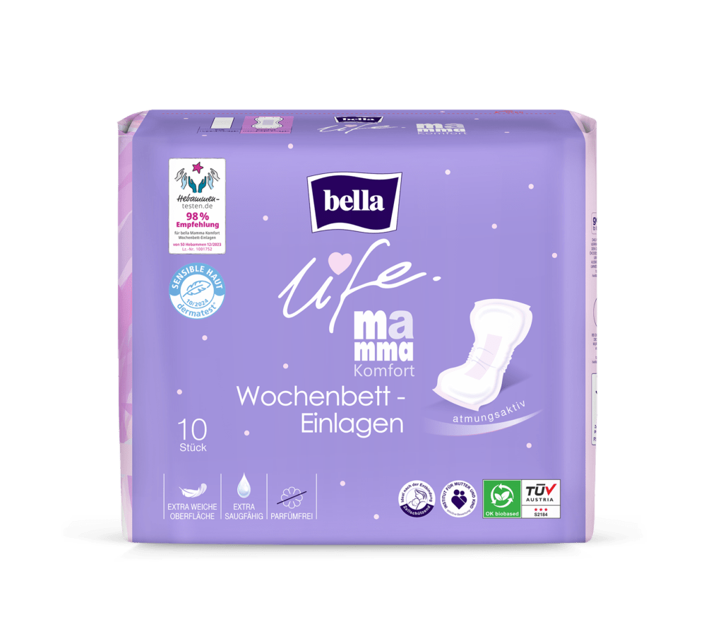 bella life mamma komfort Wochenbett-Einlagen Produktbild 2025