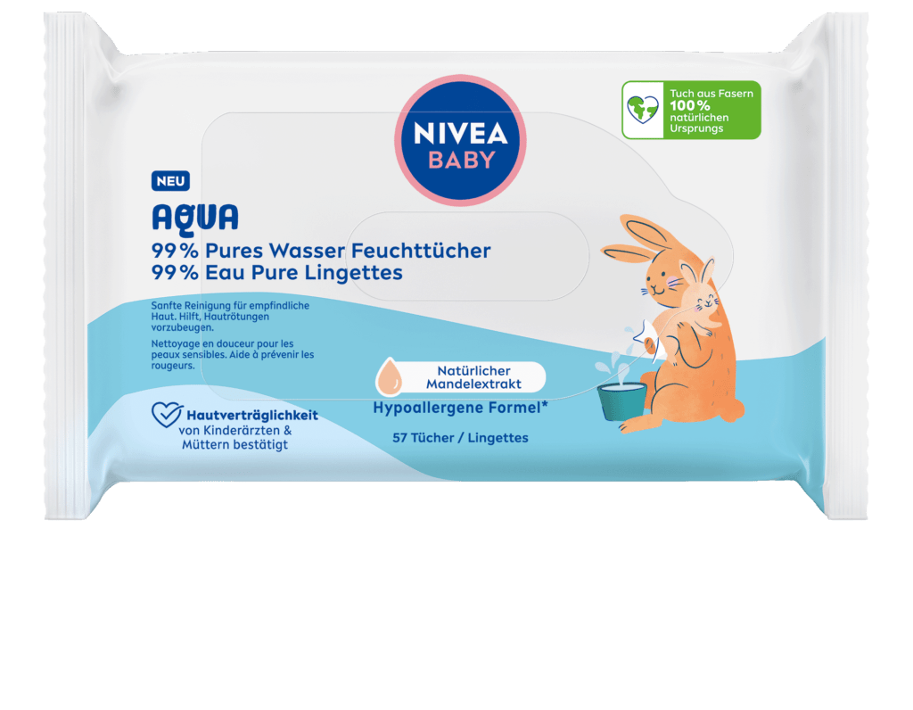 NIVEA Baby Aqua Feuchttücher Produktbild