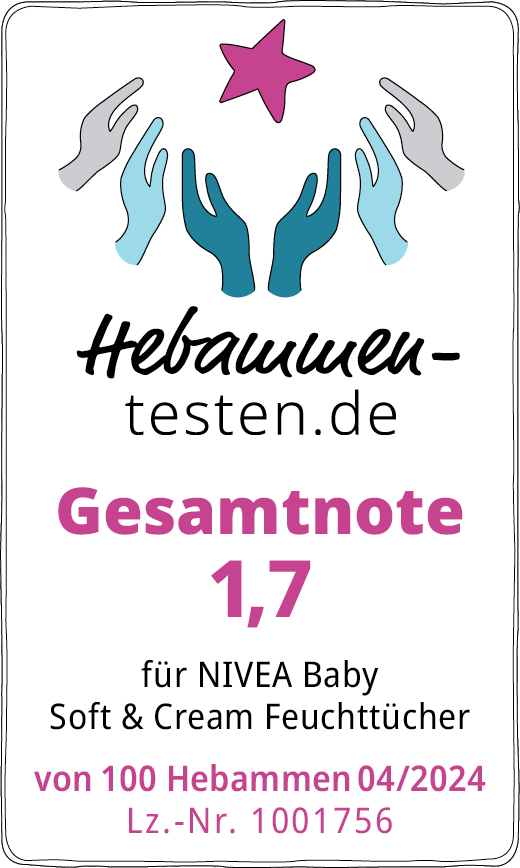 NIVEA Baby Soft & Cream Feuchttücher Siegel Gesamtnote