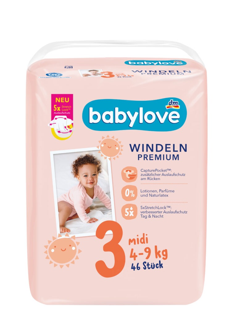 dm babylove neuer Test 2024 Packshot Gr. 3