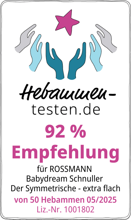Rossmann Babydream Schnuller Der Symmetrische-extra flach siegel 2025