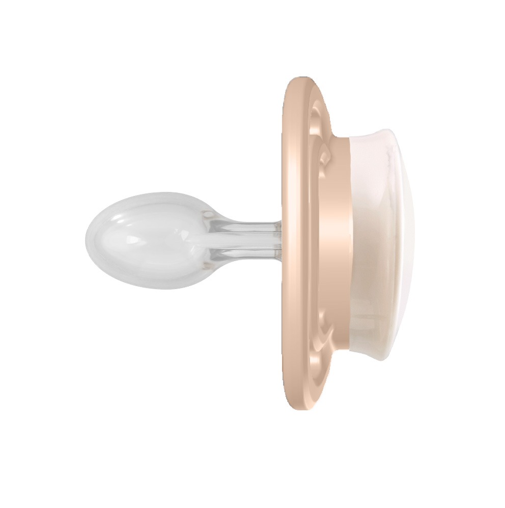 Rossmann Babydream Schnuller extra flach Regenbogen_seitlich Gr.1