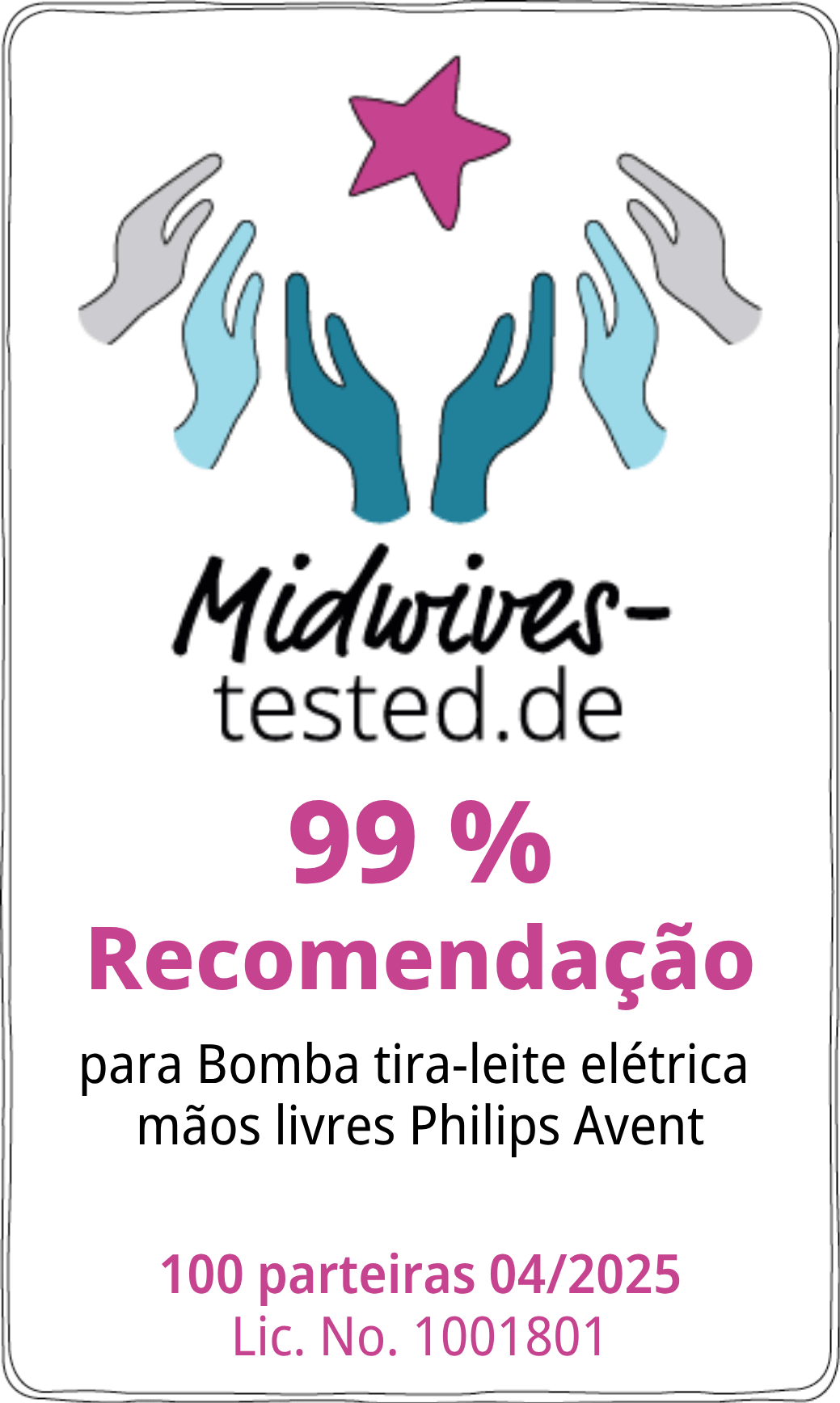 Philips Avent Hands-free elektrische Milchpumpe Siegel 2025 portugiesisch