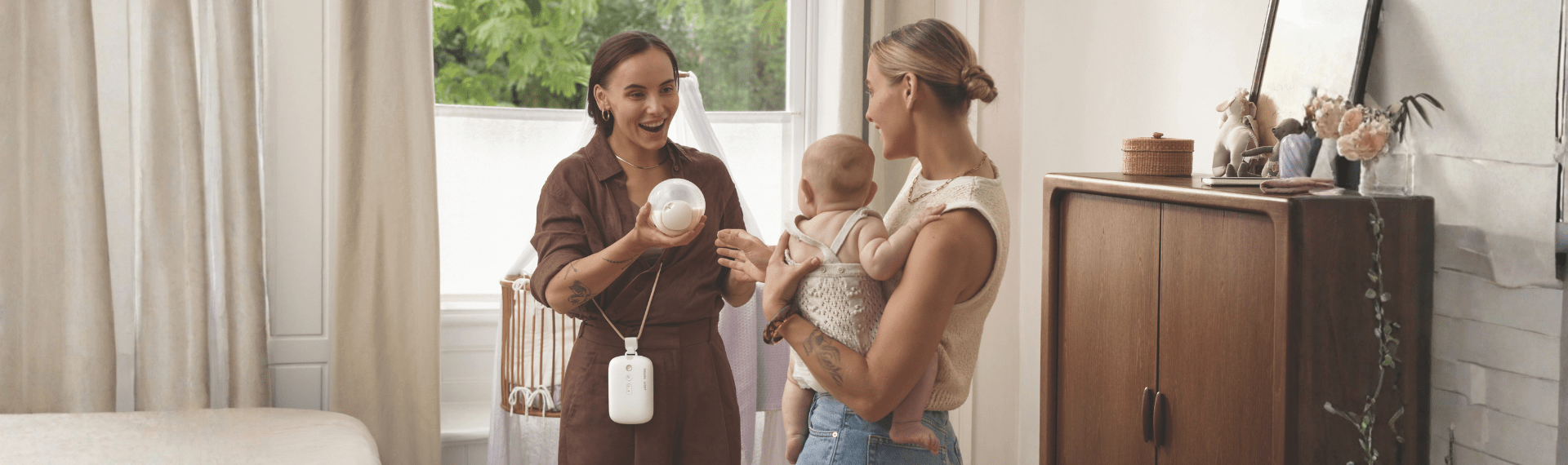 Philips Avent hands free elektrische Milchpumpe Header