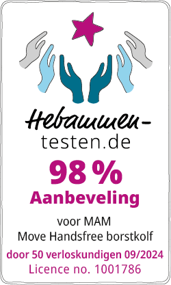 neues MAM Siegel Niederländisch 2024 MAM Move Hands-free Milchpumpe