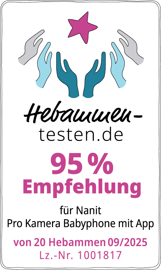 Nanit Pro Kamera Babyphone mit App Siegel 2025