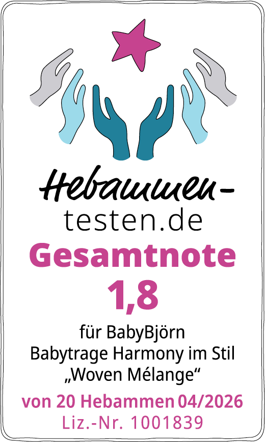 BabyBjörn Siegel 2026 Gesamtnote 1,8