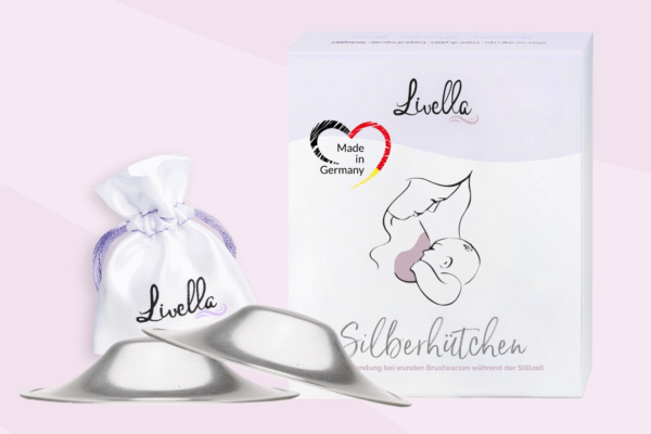 Livella Silberhütchen Produkt abbildung mit Verpackung
