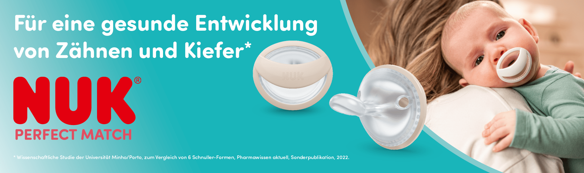 NUK Perfect Match Schnuller 2026 Banner