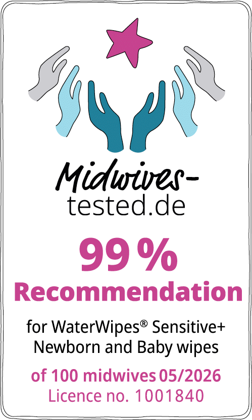 Englisches Siegel WaterWipes 2026